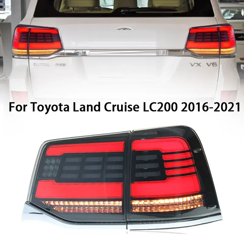 

Car Tail Lamp Assembly For Toyota Land Cruiser LC100 LC200 2002-2021Tail Light DRL Rear Lamp Dynamic LED Configure Accessories
