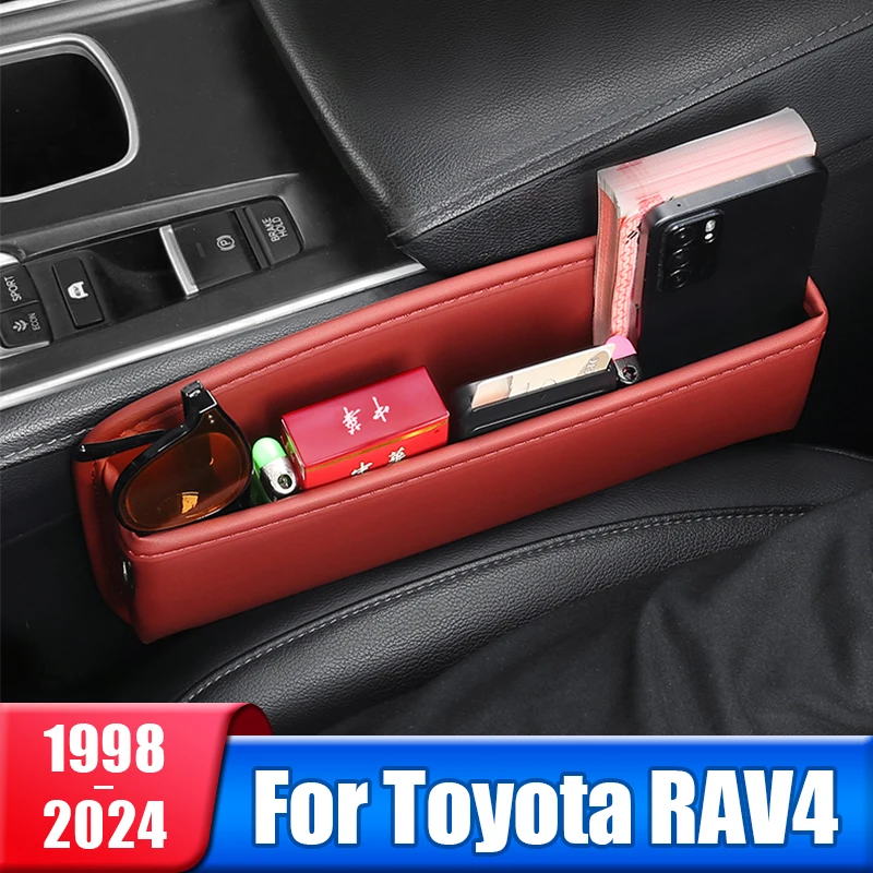 

Car Seat Crevice Storage Box Pocket For Toyota RAV4 XA10 XA20 XA30 XA40 XA50 1998- 2024 2008 2014 2015 2020 2023 Accessories