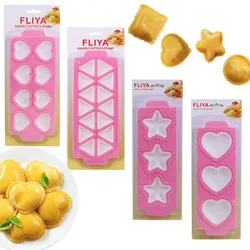Ravioli Molds Homemade Filled Pasta Maker Dumpling Press Ravioli Maker Mould Ravioli Stamp Cutter Mold with Tray and Press