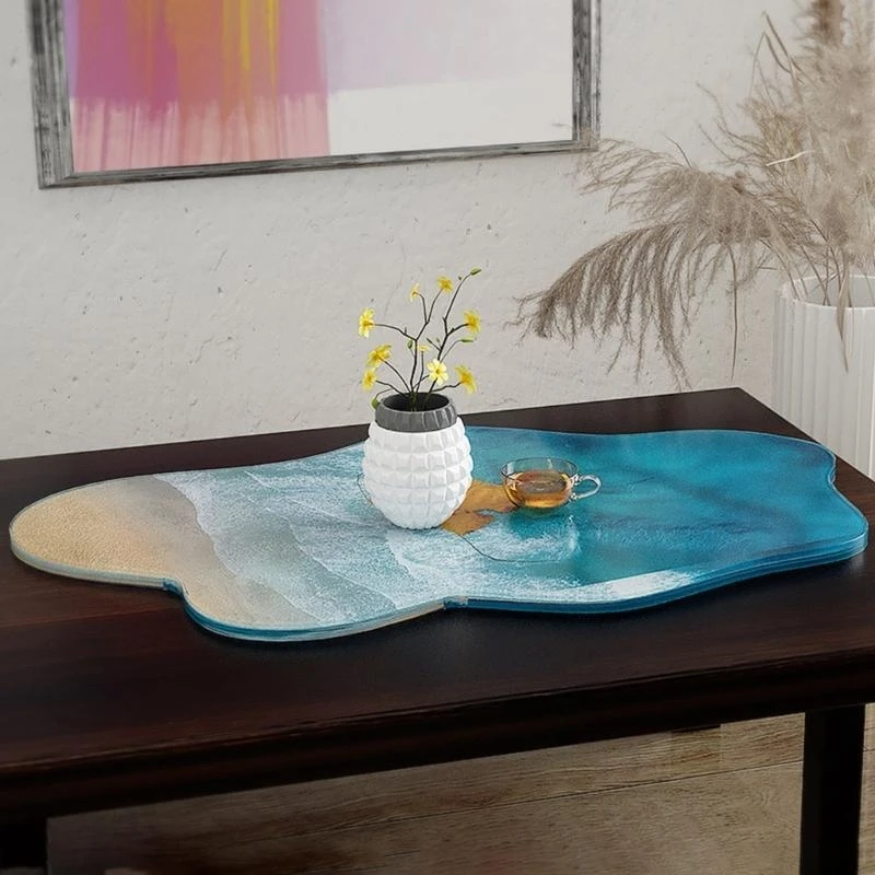 Silicone Irregular Tabletop Drop Mold for Epoxy River Table Making Form Resin Casting Jewelry Making Home Decor