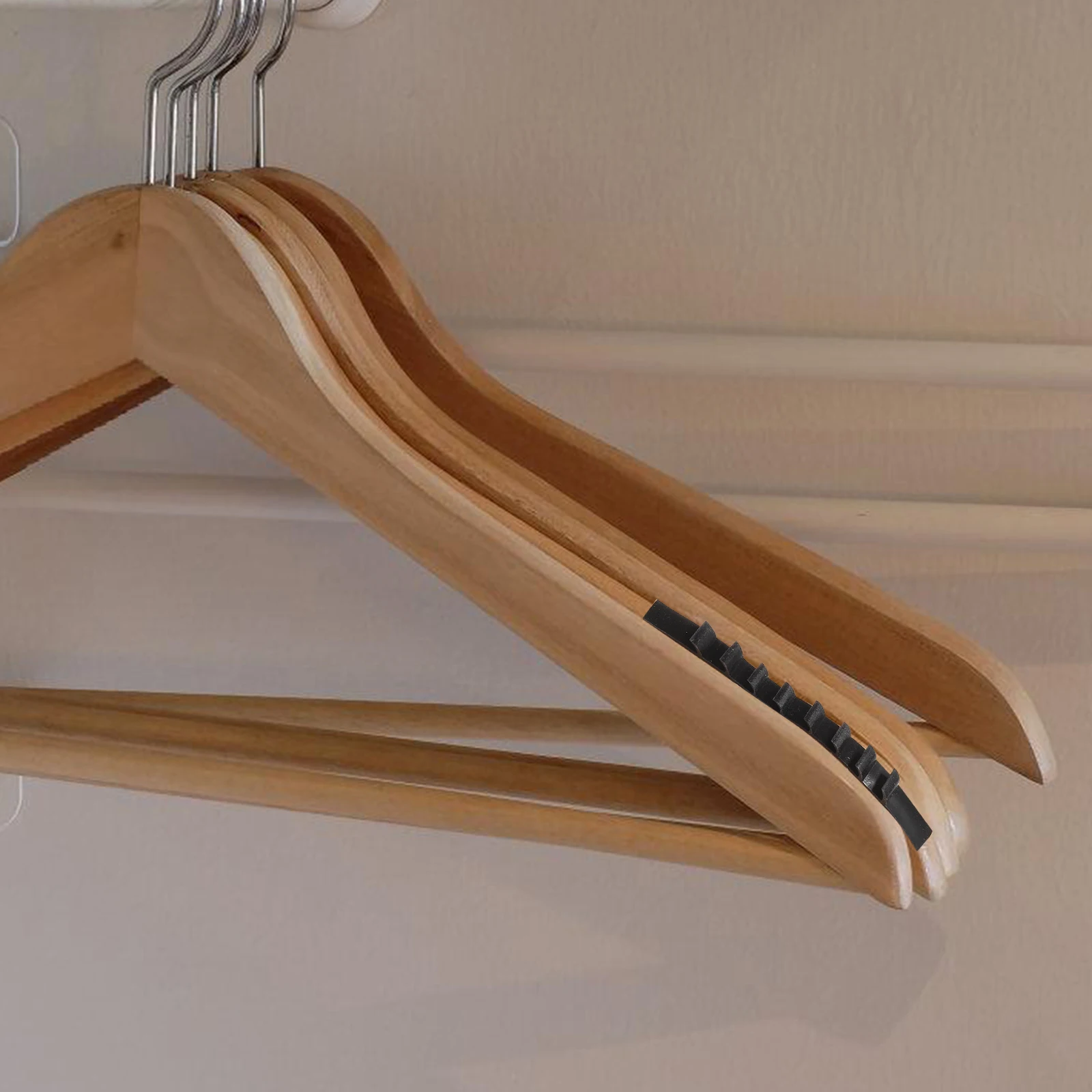

100Pcs Silicone Non Slip Hanger Grip Strips Strong Adhesive Clothes Hanger Strips Closet Anti Skid Accessories