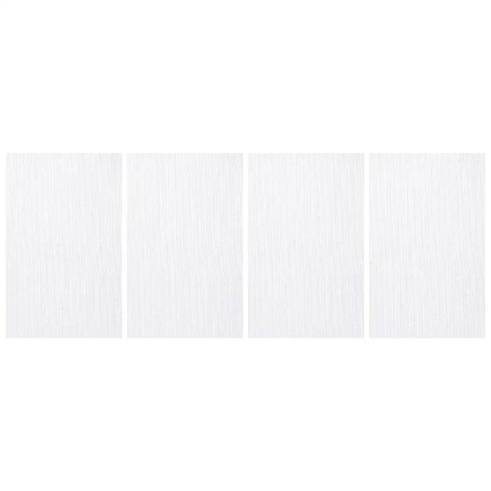 

4 Sheets White DIY Embroidery Cross Stitch Cloths Gridding Fabric Cross Stitch Cloth 30x45cm Polyester Cut