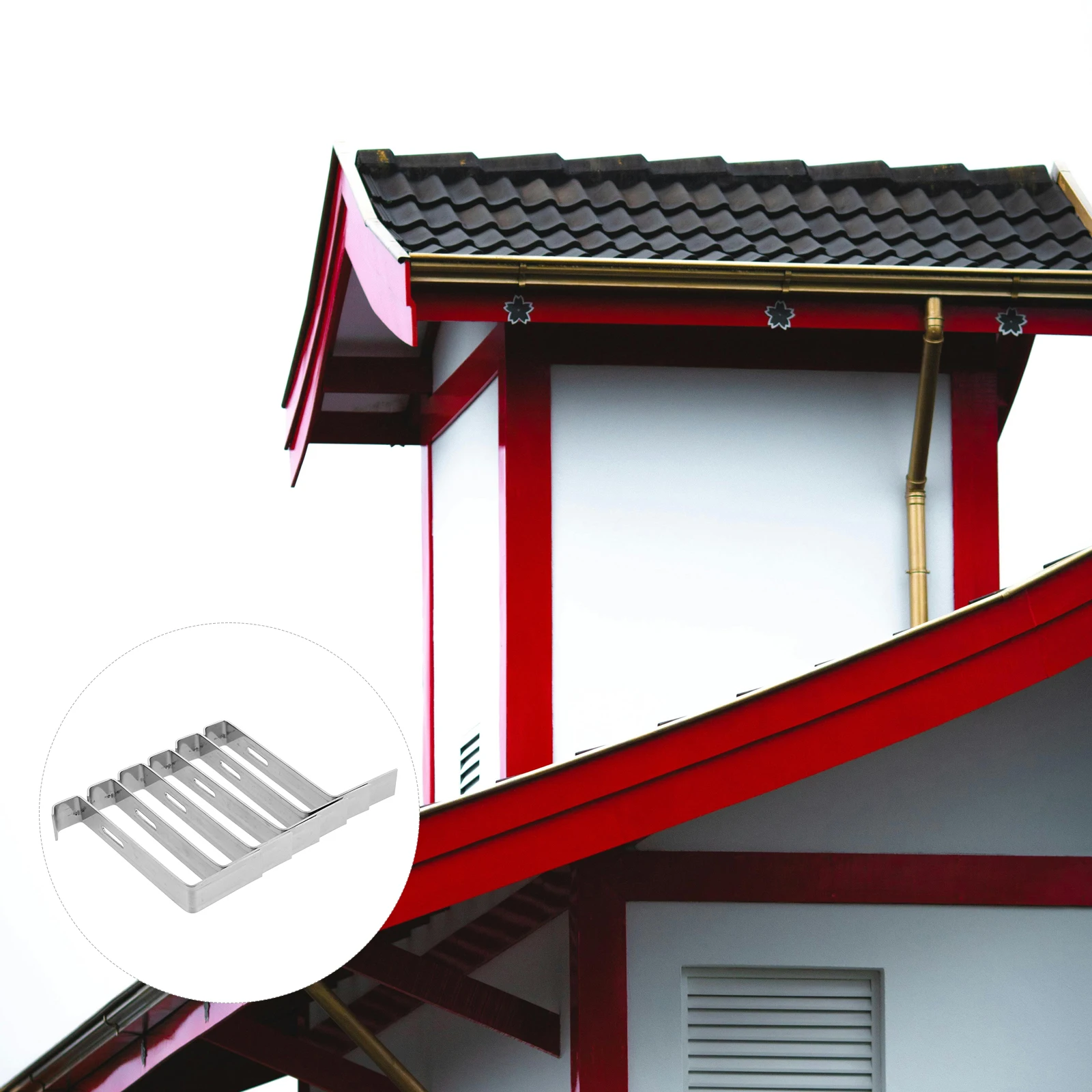 

15pcs Stainless Non-slip Clips 100mm Thick Roof Stainless Steel Fix Clip Roof Tile Fixing Buckle Home Supplies Metal Clip