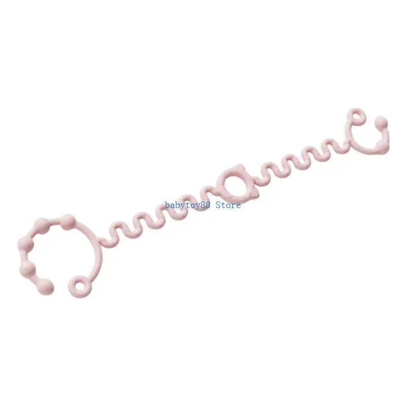 

Y4UD Baby Pacifier Holder Silicone Pacifiers Chain Infant Teething Toy Strap Adjustable Toddlers Bottle Cup Lanyard Belt