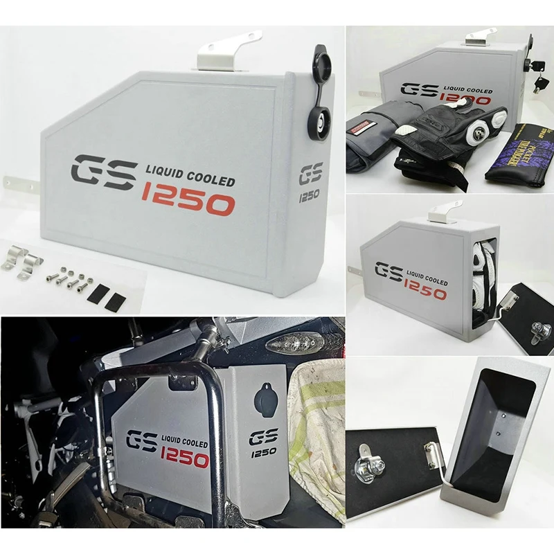 

Motorcycle Box Toolbox 5 Liters for Left Side Bracket for R1250GS LC Adventure R 1250 GS Tool Box 2019-2020(ADV)