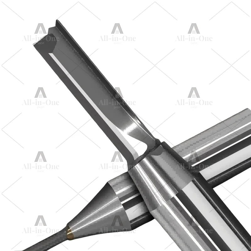 TCT 3-Flute Straight Router Bit, for CNC Engraving Trimming and Woodworking Grooving