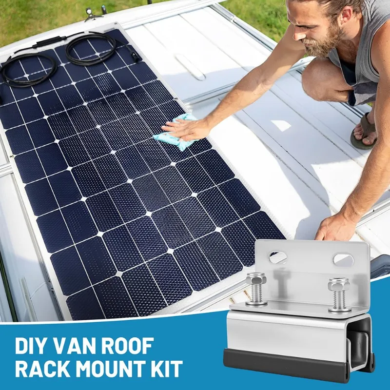 

For Support Roof Rack Mount Kits 6Pcs, For Van Roof Rack Brackets& Racks For Photovoltaic Panels