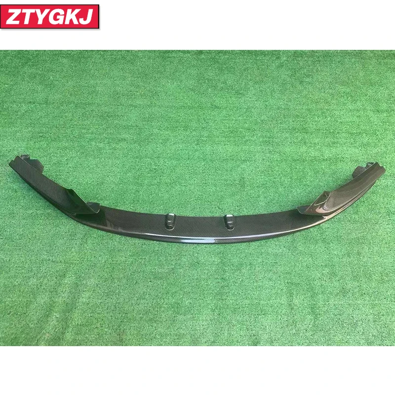 M Style Carbon Fiber Front Bumper Lip Spoiler For BMW 2 Series F22 F23 MT Tuning 2014-2020