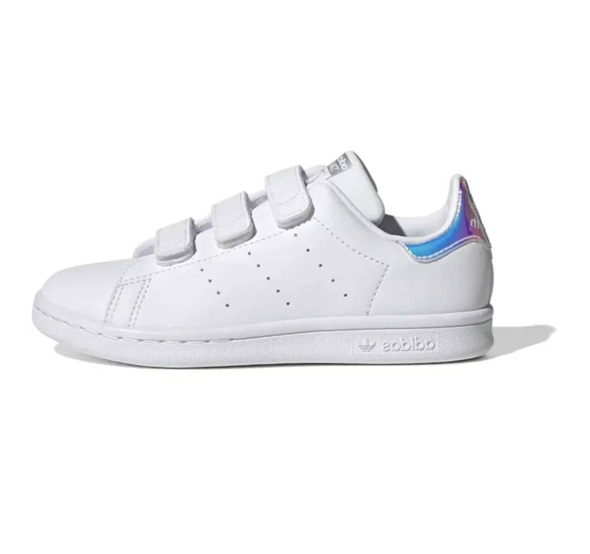 Adidas Stan Smith CF Shoes Детские кроссовки унисекс Белый металлик AQ6273