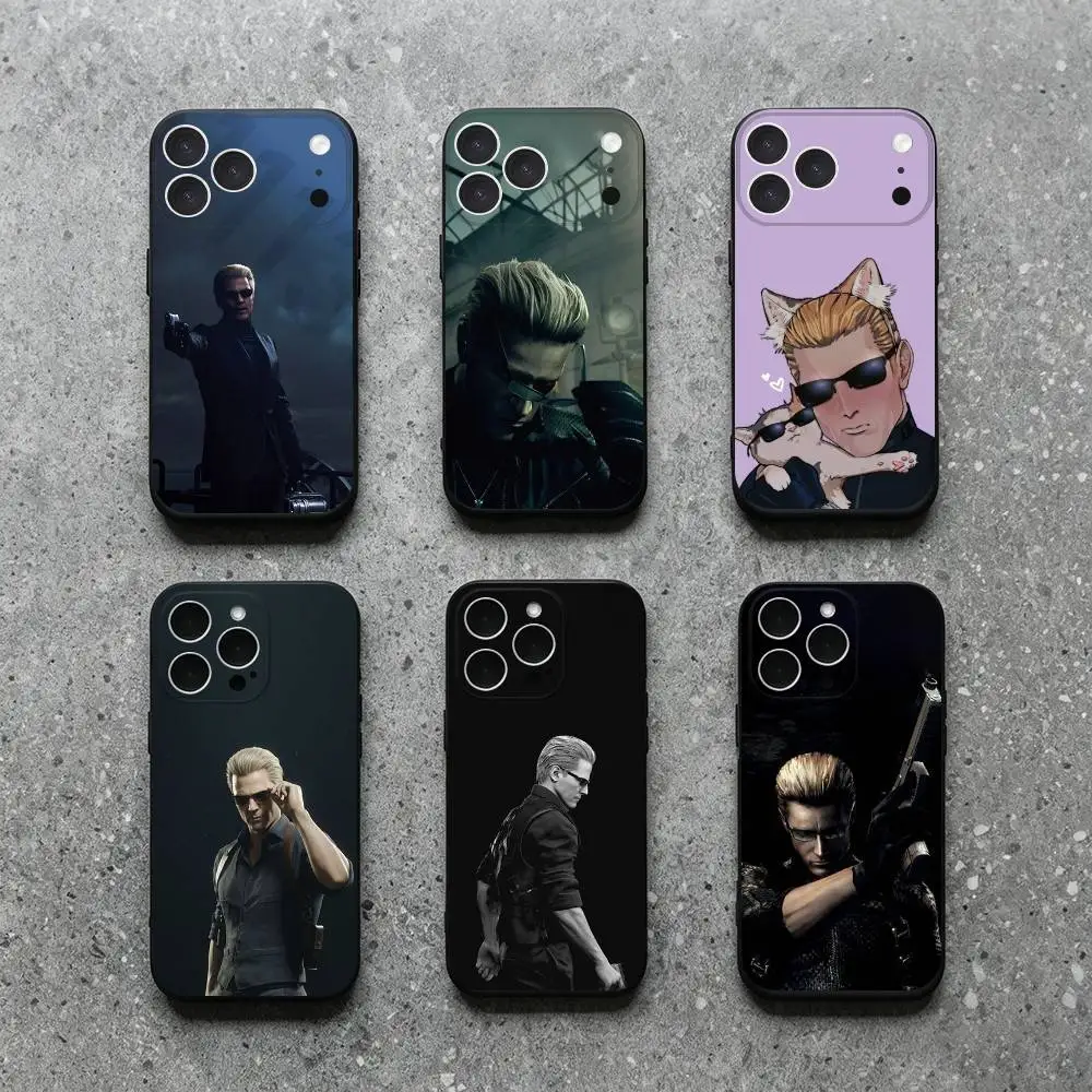 Чехол для телефона Albert W-Wesker для iPhone 17, 16, 15, 14, 13, 12, 11, Plus, Pro Max, XS, X, XR, SE, Mini, мягкий силиконовый черный чехол