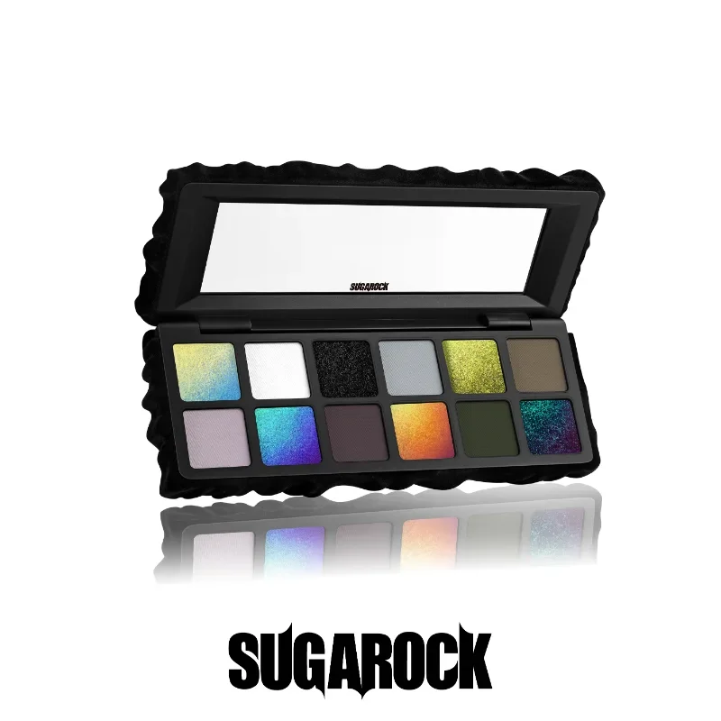 Sugarock-paleta de sombra de ojos camaleón, 12 colores, brillo mate nacarado, cosméticos de maquillaje Facial resistentes al agua de larga duración