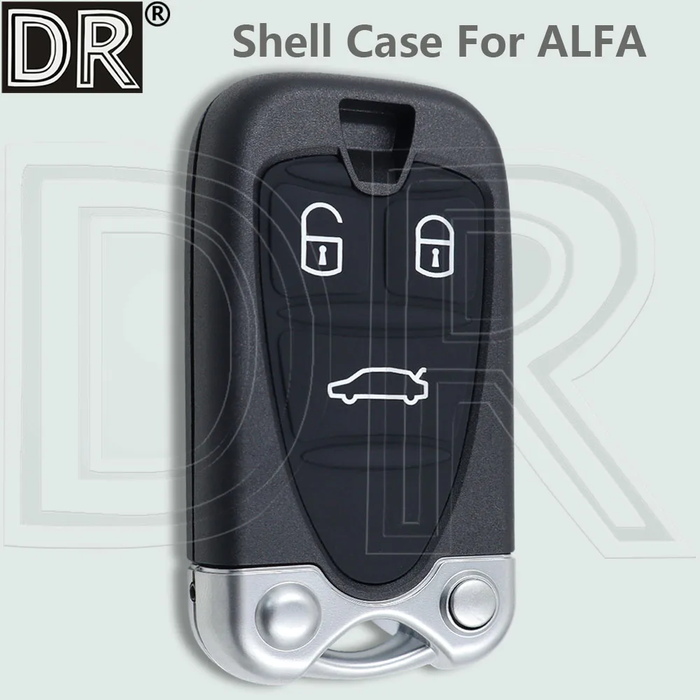 DR Replacement Car Remote Key Shell Case Smart Card Fob Housing For Alfa Romeo 156 Spider 159 Brera Giulietta GT 2005-2011