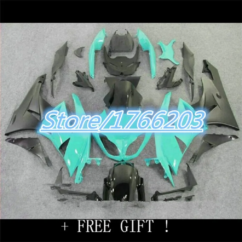 

Motorcycle fairings set for Kawasaki ZX6R 2009 2010 2011 2012 black blue fairing body kits 09-12 Motorcycle Accessories