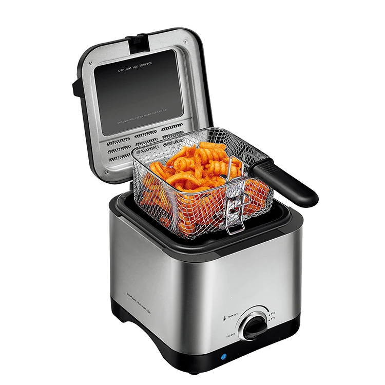 Mini 1.5L Electric Digital Smart Air Fryer Stainless Steel Oil-Free Deep Fryer PTFE house hold App-Controlled