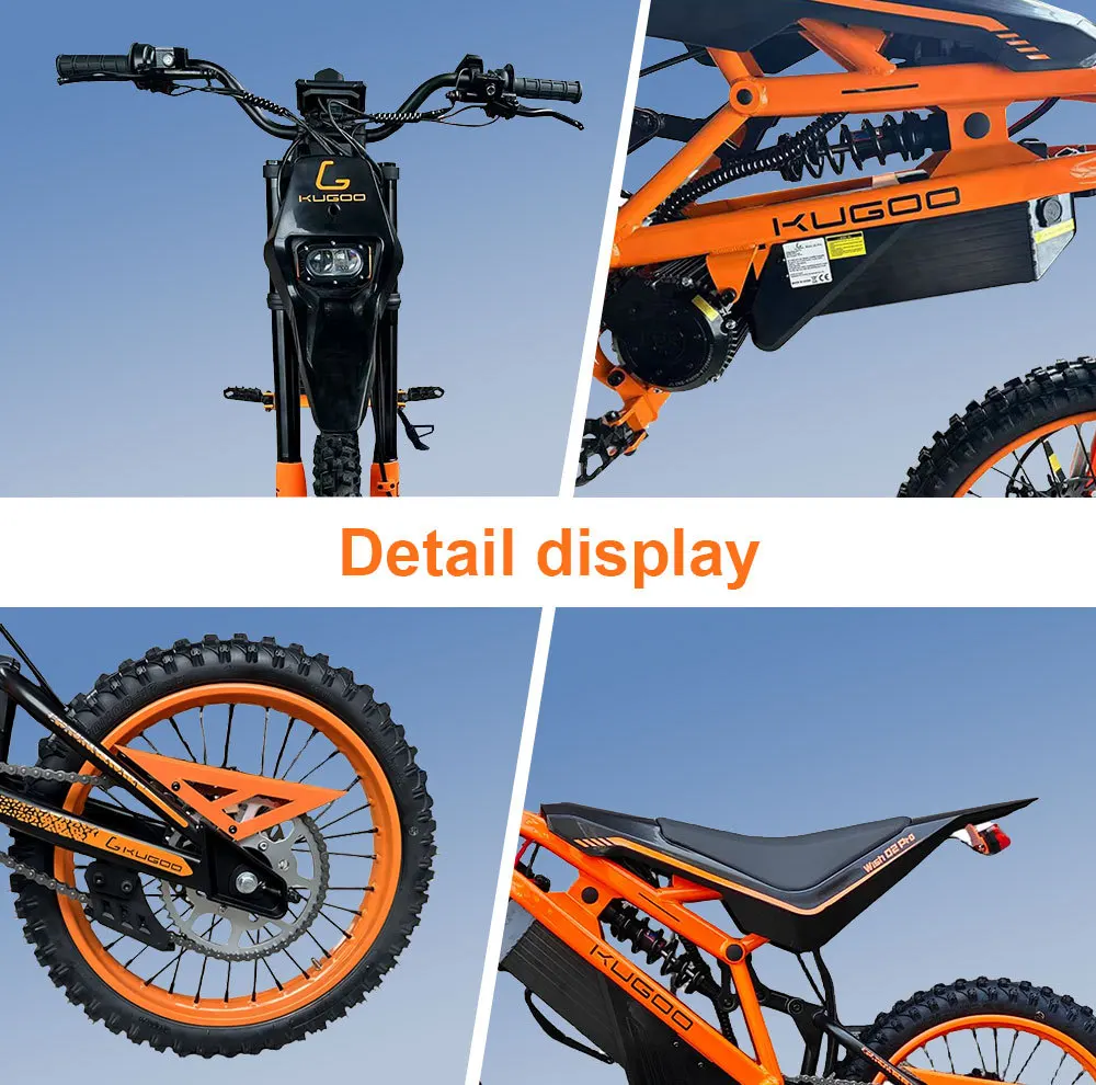 

KUGOO WISH 02 PRO 2500W Electric Motorcycle 60V 27AH - 70KM/H High Speed