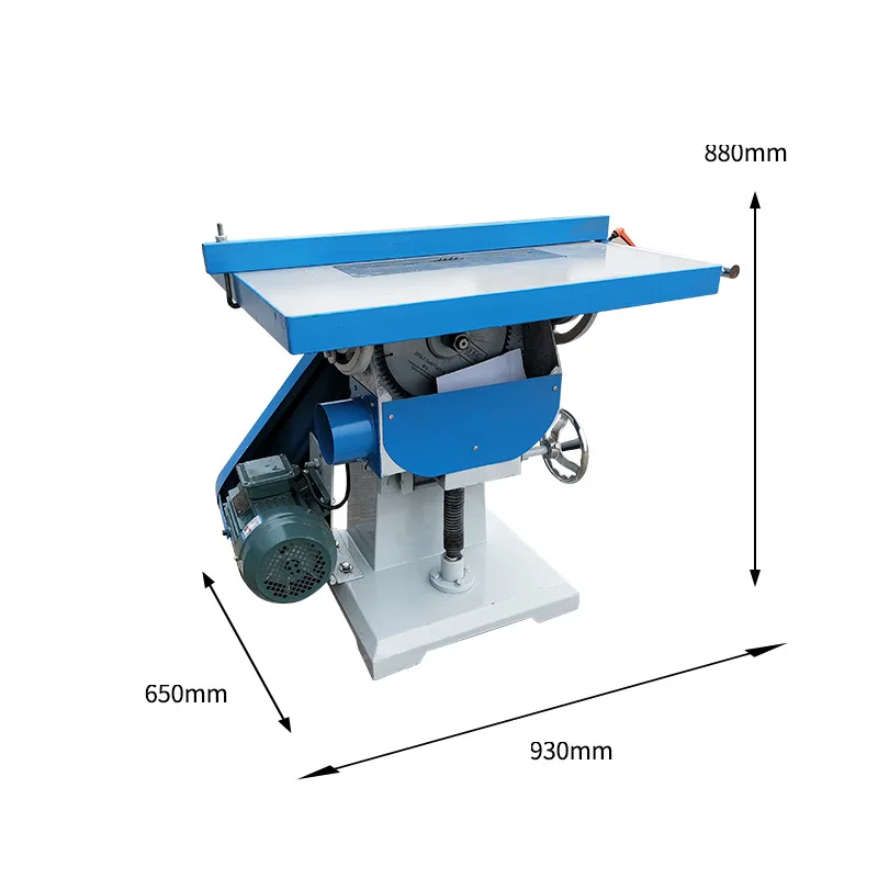Angle saw 45 degree V groove saw table, lift and lower woodworking disc cutting machine