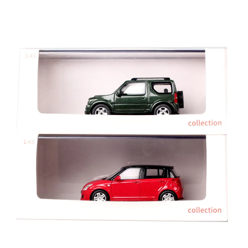 Sunyork 1/43 Scale Suzuki Swift Jimny Small SUV Resin Car Model Vehicles Toy Acrylic Box Souvenir Collection