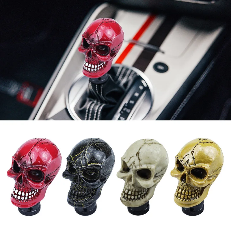 Automatic Gear Shift Knob Skull Personalized Modification sport Lever Gear Stick Universal Manual Head Lever Auto Parts