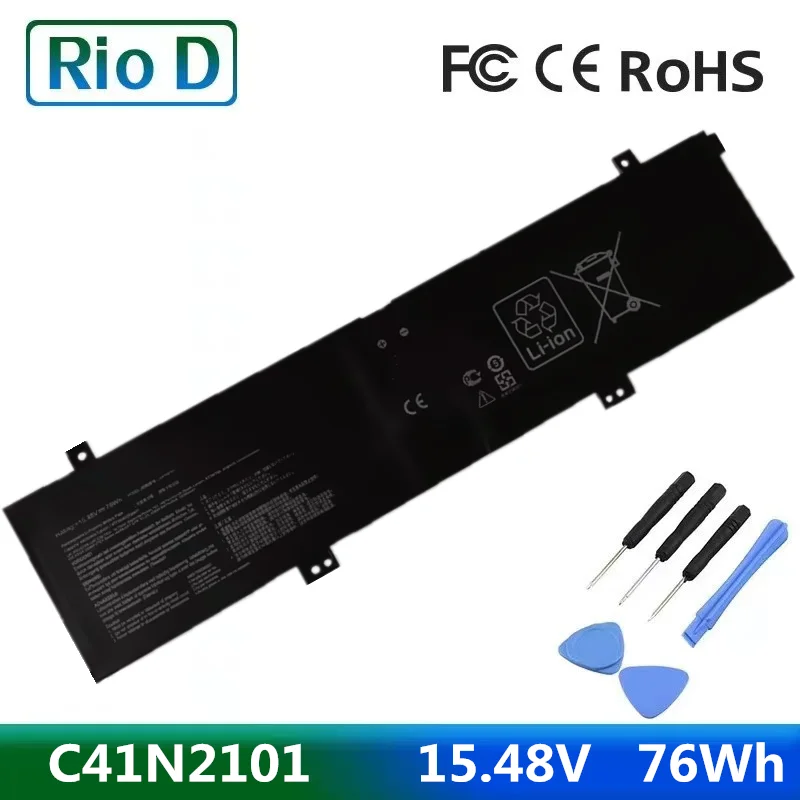 

New C41N2101 Laptop Battery For ASUS FX517Z FX517ZE FX517ZM FX517ZC FX517ZR GA402RK UM6702RA 15.48V 4920mAh/76WH