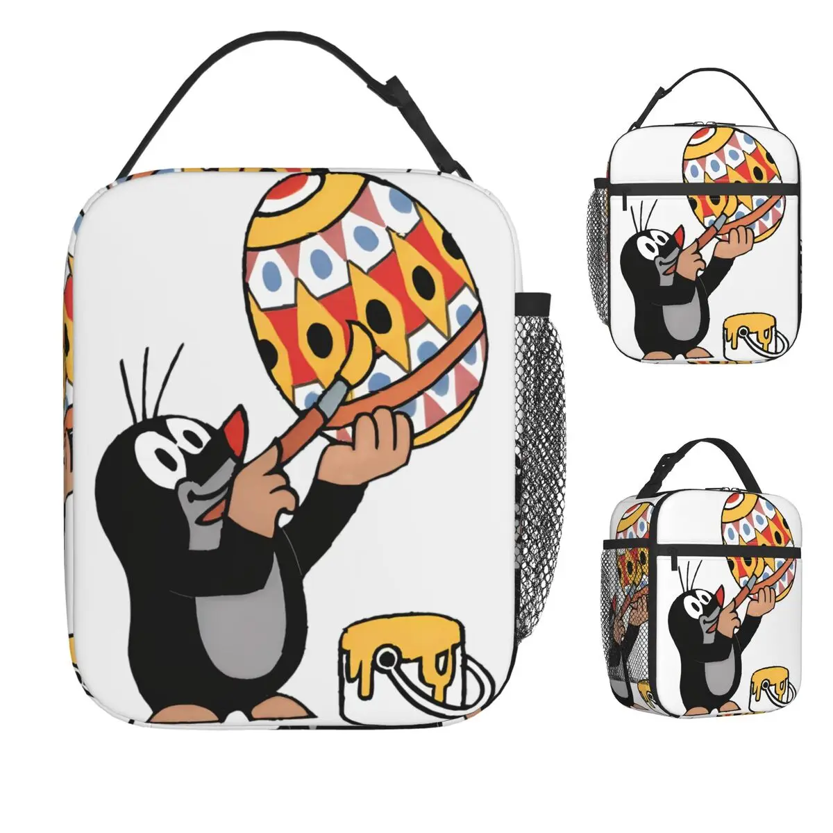 

Сумка для обеда Little Mole, винтажный ланч-бокс с персонажем мультфильма для женщин, школьная удобная сумка-холодильник, дизайнерские термосумки для обеда