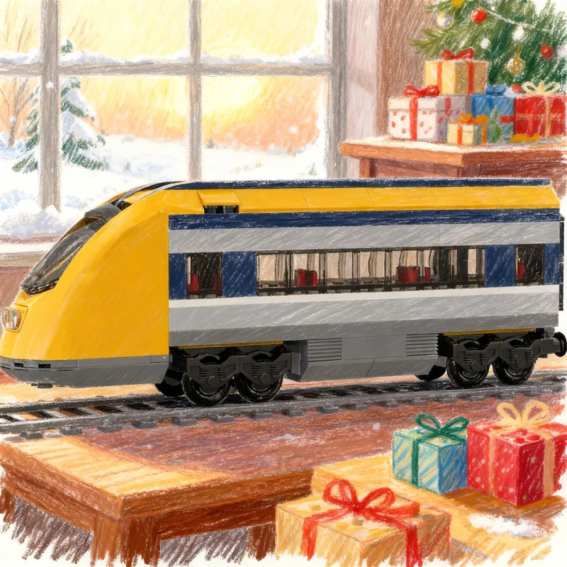 

182pcs MOC Passenger End Module City Trains Model Building Blocks Construction Christmas Gifts Toy Creative DIY Idea Kids Toys