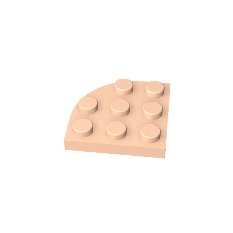 50 Stück Moc 30357 Runde Eckplatte 3x3 für Bausteine Teile DIY Lehrreiches Technik-Zubehör Geschenk Lehrreiches Spielzeug – Detail 10