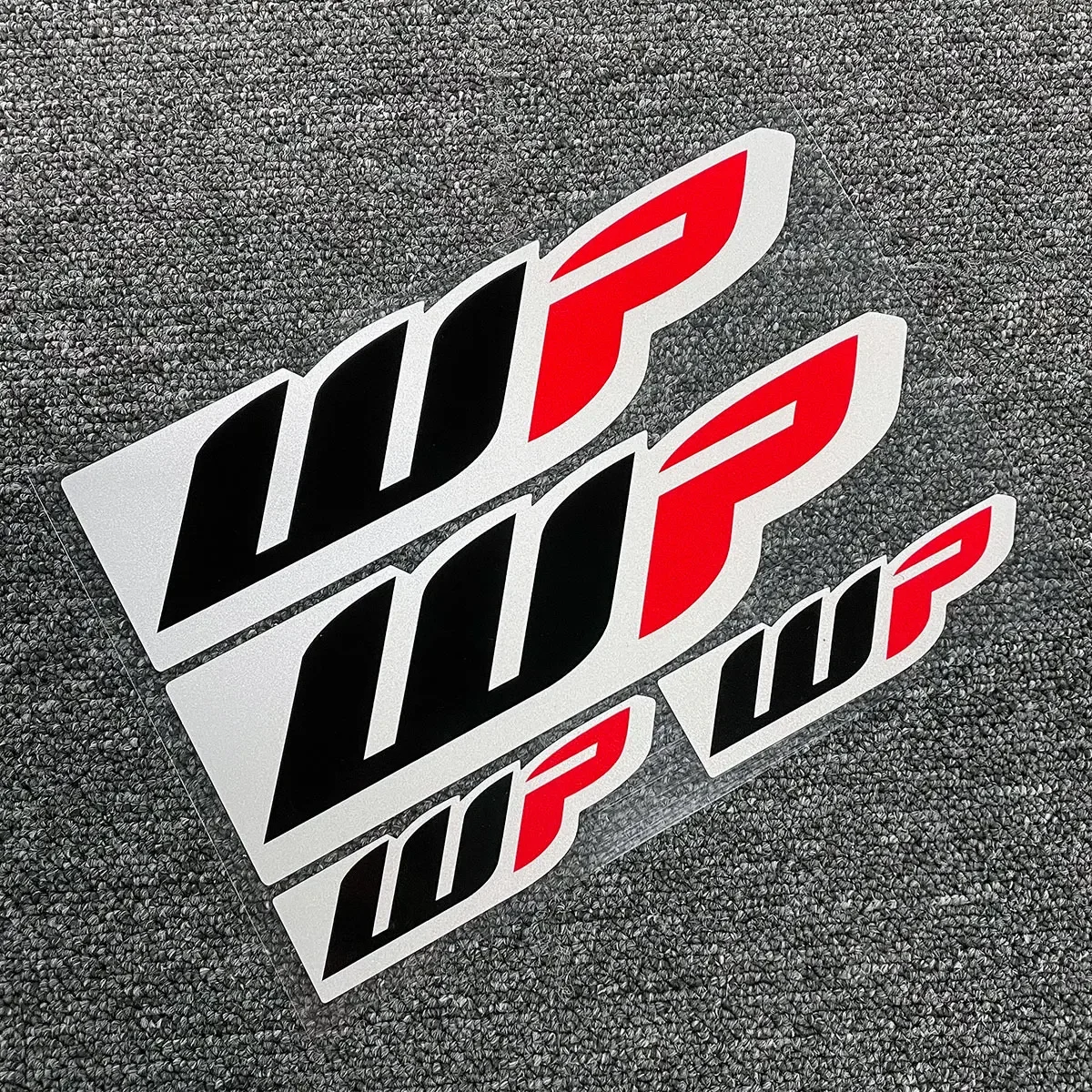 WP Motorcycle Stickers Front Cowl Fuel Tank Side Fairings Fender Helmet Decoration Waterproof Vinyl Decals Motorbike Accessories