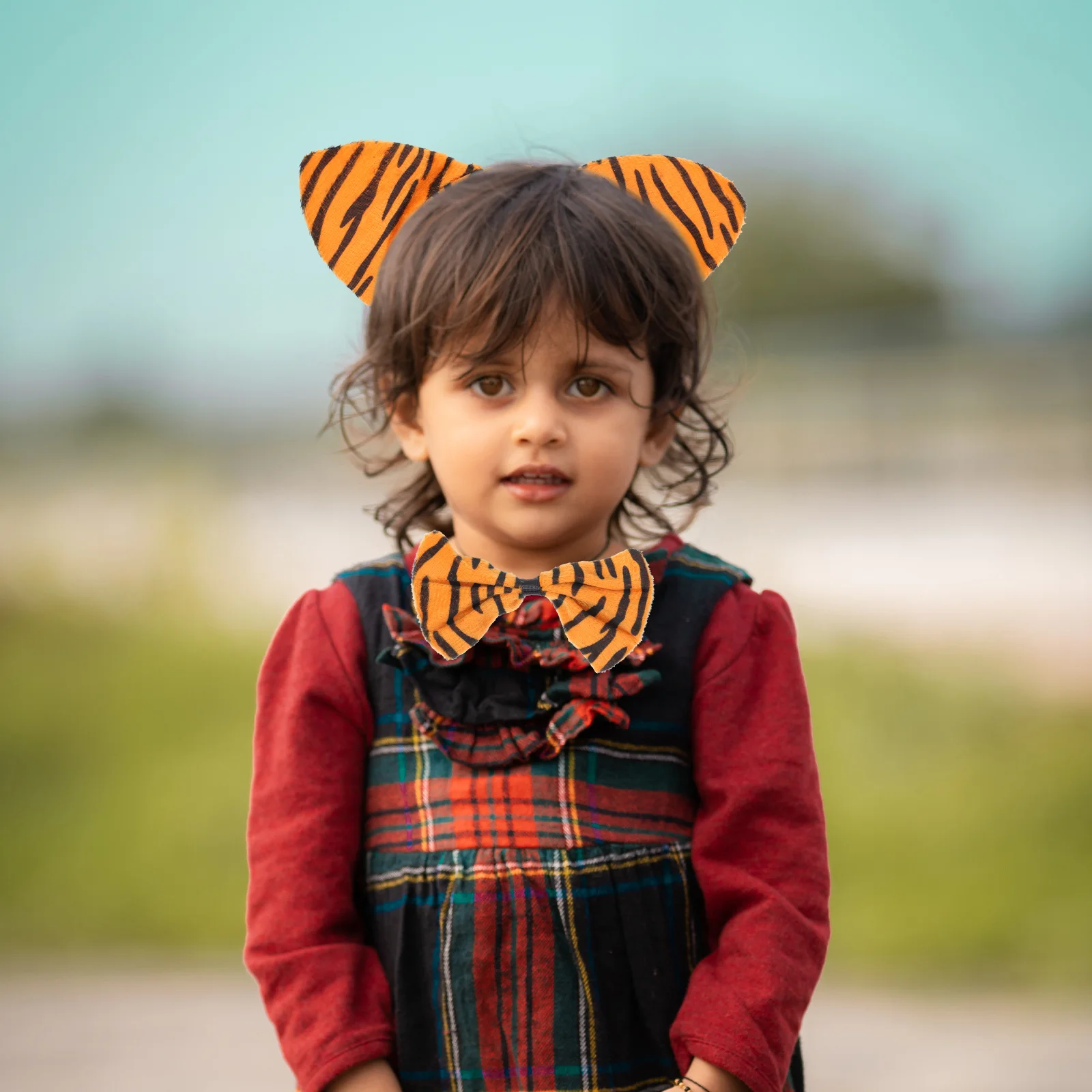 1 Zestaw Kostiumu Tygrysa dla Dzieci Unikalny Design Wygodny Lekki Regulowany Rekwizyt do Cosplay na Halloween, Imprezę, Festiwal