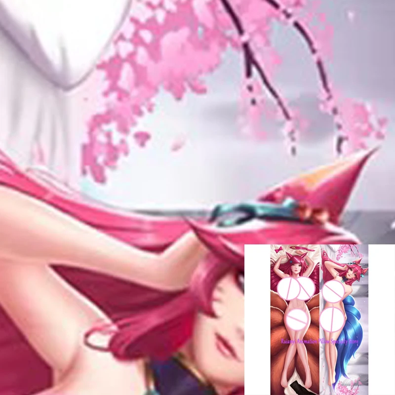 Dakimakura Anime Ahri Double-sided Print Life-size Body Game Pillow Bedding Gifts