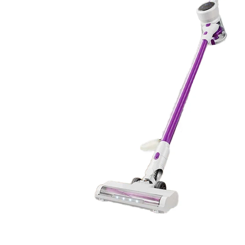 محرك بدون فرش بقدرة 350 وات، شفط قوي، عمر بطارية طويل، مكنسة كهربائية محمولة لاسلكية بدون كيس جاف