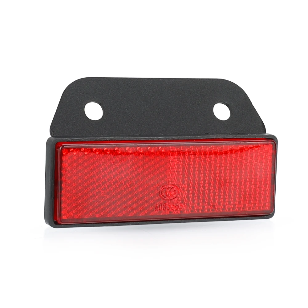 Reflective Plate Scooter FOR SUZUKI DR650 DR650S DR650SE DR 650 / S / SE CNC Quad Rectangle Reflective Plate Warning Reflector