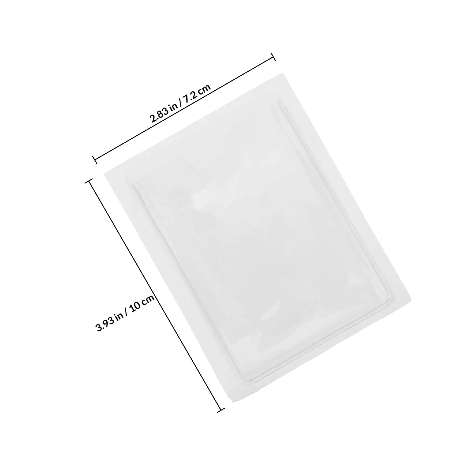 6Pcs Clear Adhesive Card Holders Self Adhesive Transparent Pocket Sleeve for Index Cards Price Tags Labels Vertical Space Saving