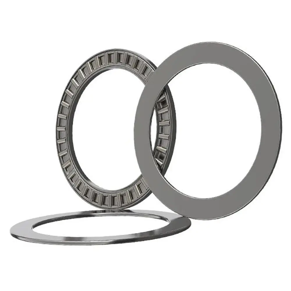 10Sets AXK0619-3047 Thrust Needle Roller Bearing Steel Cage Chrome Bearing Steel Plane Thrust Bearing 4mm Thickness 2AS Washers