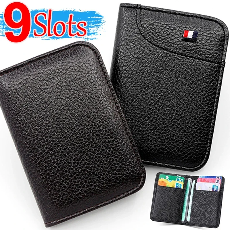 Dompet lembut Super ramping portabel, dompet kulit PU Mini, dompet kartu kredit tempat kartu, dompet pendek tipis kecil