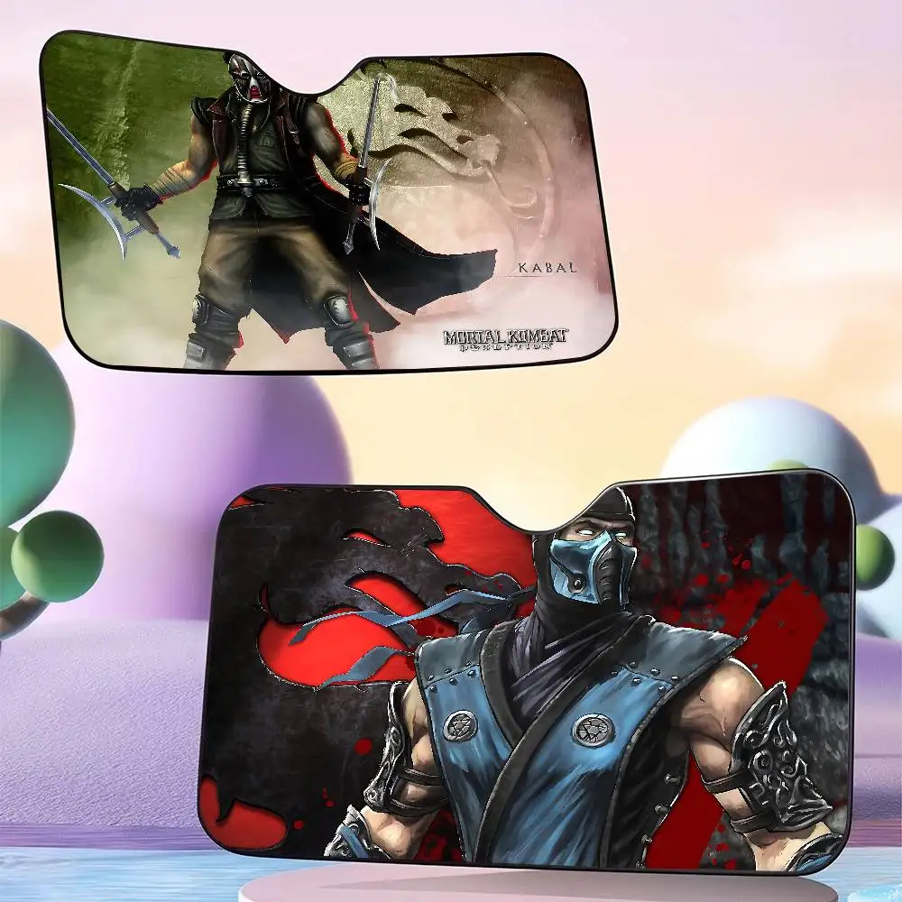 Video Game M-Mortal Kombat Windshield Sun Shade for Sedans,51.2