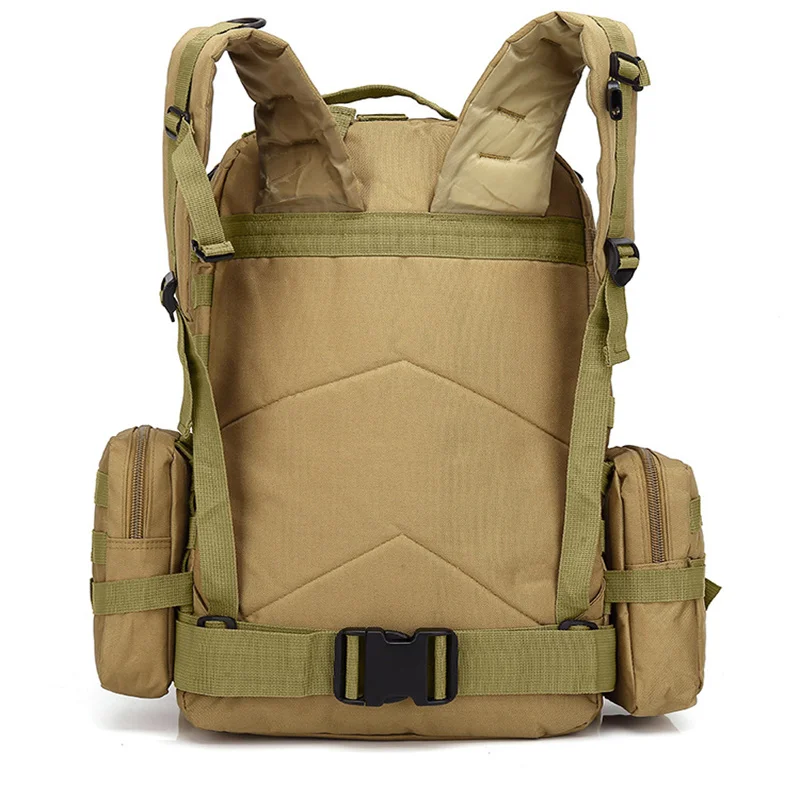 50L Backpack,Men Waterproof 4 In1 Molle Sport Bag Outdoor Hiking Climbing Trekking Backpack