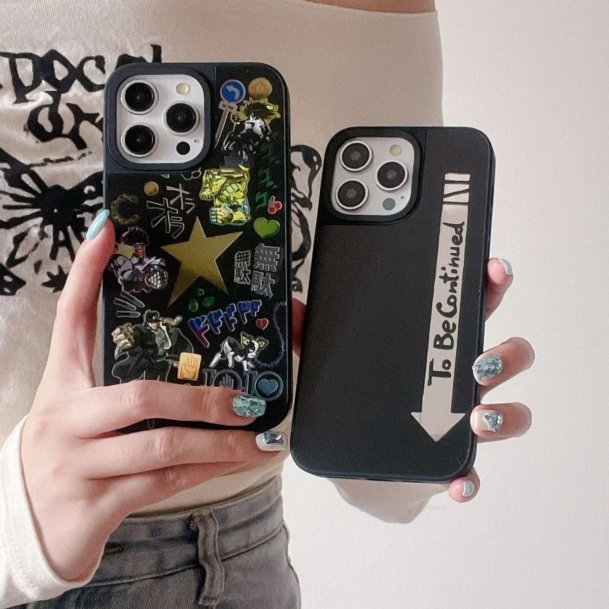 Anime Plaid Magnetic Phone Case Cover for IPhone 12 13 14 15 16 Pro Max Case for IPhone 16 Pro Max