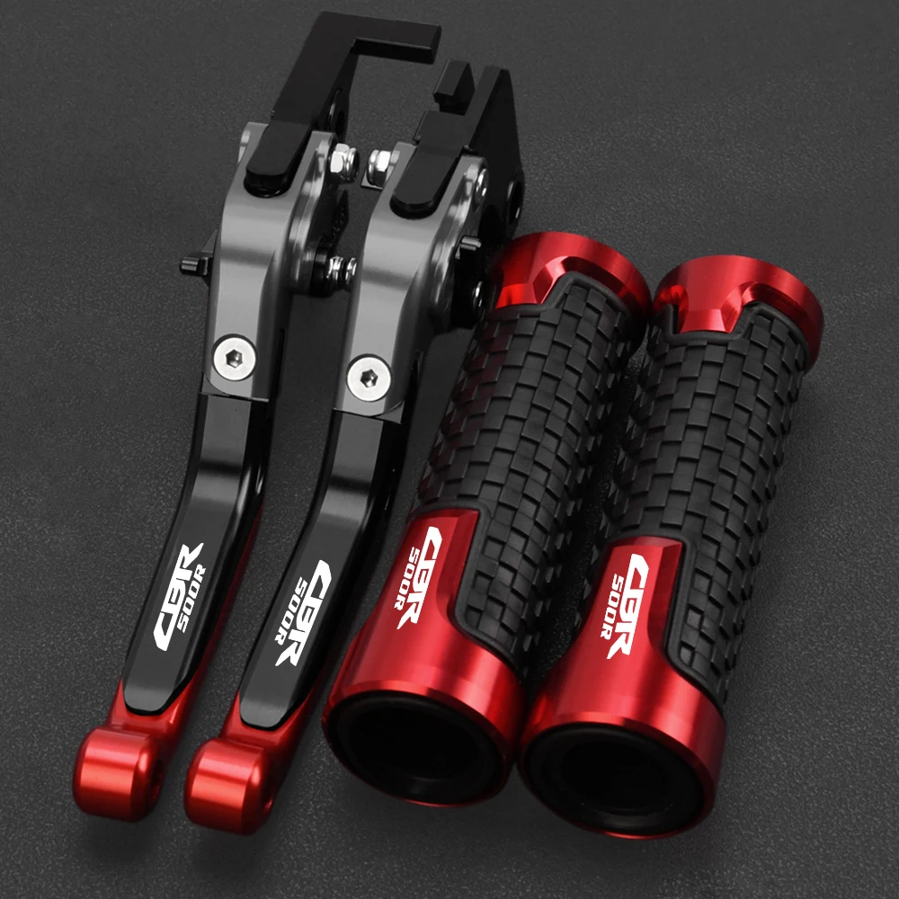 

Motorcycle Accessories Adjustable Brake Clutch Levers Handlebar grips For HONDA CBR500R CBR500 R CBR 500R CBR 500 R 2013-2018