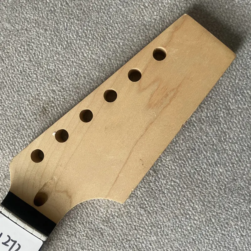 jN272 Uncut Headstock 6 String ST Electric Guitar Neck 22 Frets Right Hand 648MM Scales Length Maple +Rosewood DIY Part