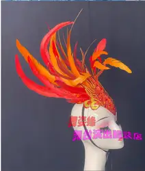 Chinese Dance Phoenix Feather Headpiece, Classical Dance Competition, Modern Dance Headpiece