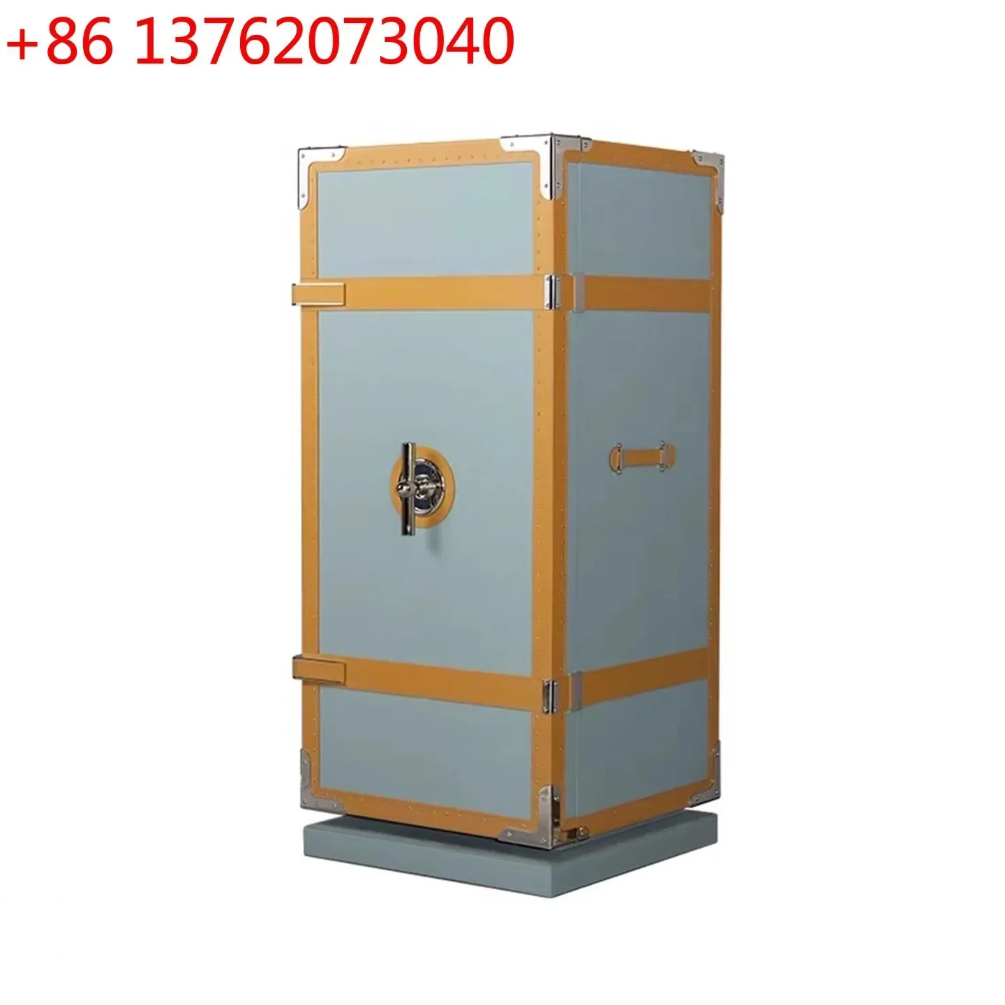 Light luxury high-end leather safe, luxury villa home floor jewelry cabinet