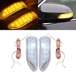 2pcs Amber LED Car Rearview Mirror Turn Signal Indicator Universal Car Turn Auto Signal Light Car Decorative Accessories
