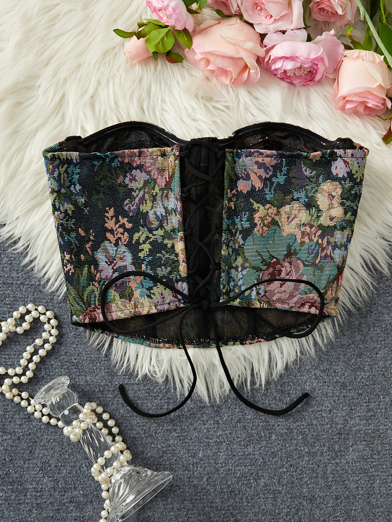 Mehrfarbiger Damen-Unterwäsche-Bodyshaper mit Bügel, Schulterfreies Bauchkontroll-Schlankheits-Bustier-Top, Größen S-XL, Bestseller – Detail 15
