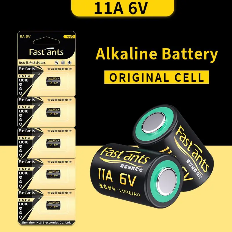 11A 6V A1016 Alkaline Primary Battery 6 Volt 11A Dry Battery for Remote Control Doorbell Laser Pen Alarm Flashlight