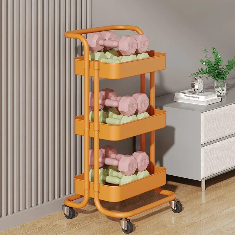 Mobile Beauty Cart Storage Trolley Wholesale Multifunction Cosmetic Nail Salon Cart Portable Household Organizer Shelving Unit