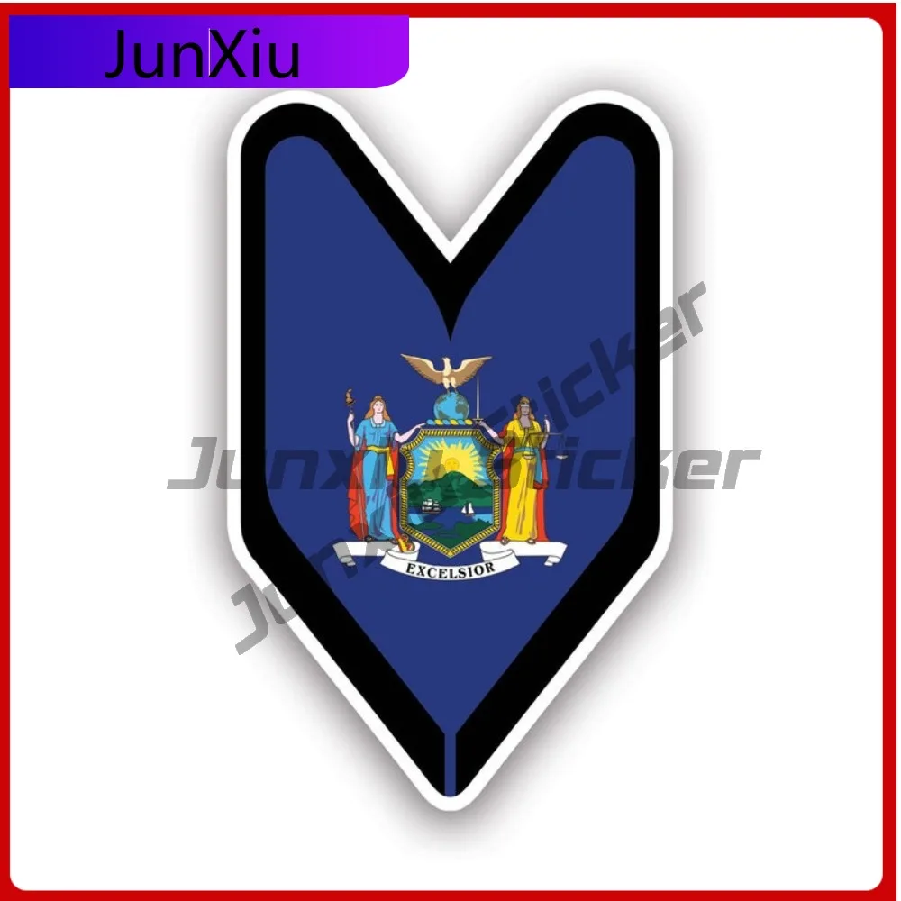 

New York Driver Badge Sticker Creative Decals Wakaba Green Leaf Shoshin Beginner Driver Sign Soshinoya New Yorker Ny Safety