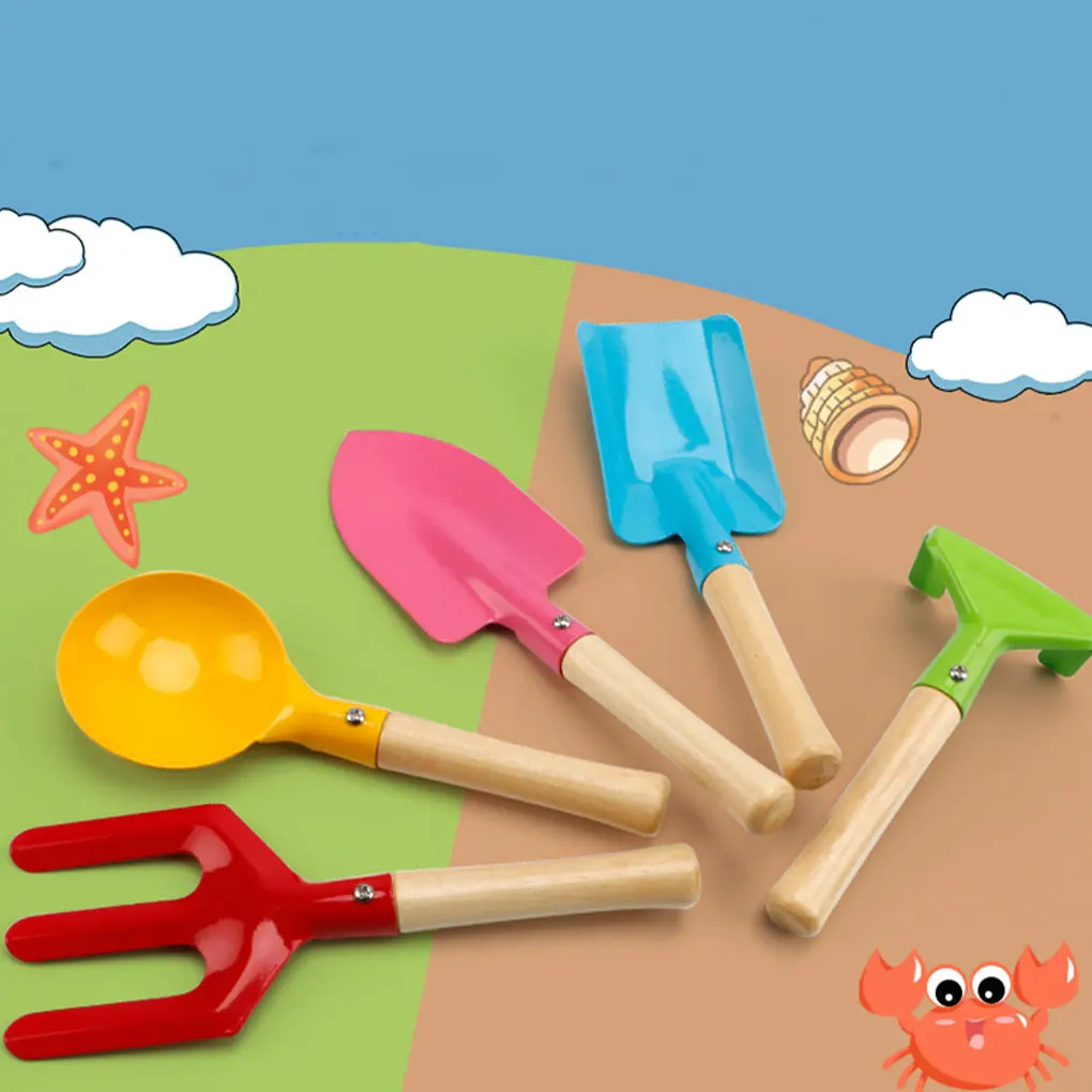 

Iron Bucket And Shovel Set Eco-friendly Eye-catching Color Scheme Exercise Hands-on Ability Beach