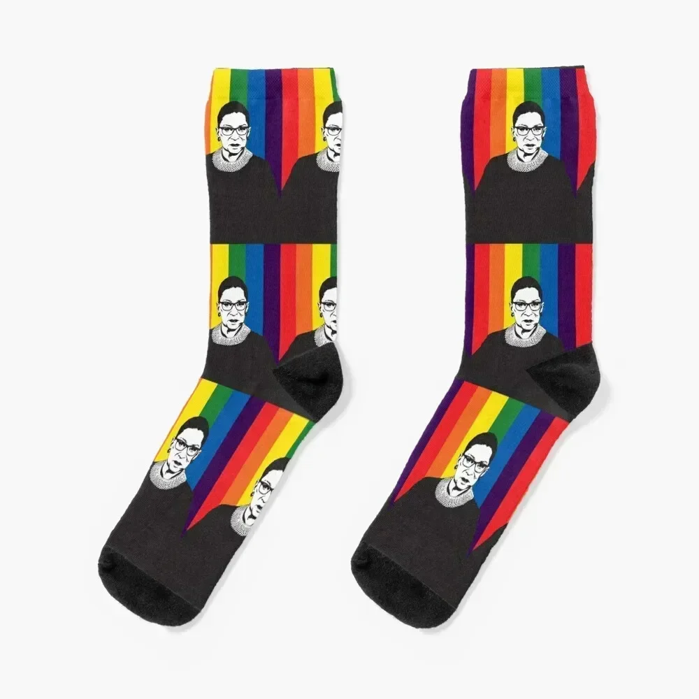 

RBG Rainbow Socks anti-slip New year's luxury man Socks Women Men's