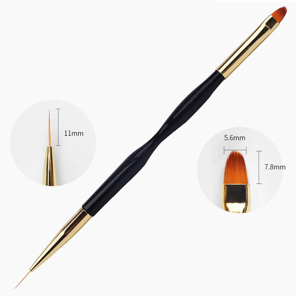 Bolígrafo duradero, ligero, mango largo, portátil, para uso en salón en casa, herramienta artística, accesorios para decoración de uñas, herramienta de pintura de uñas, 3 uds.