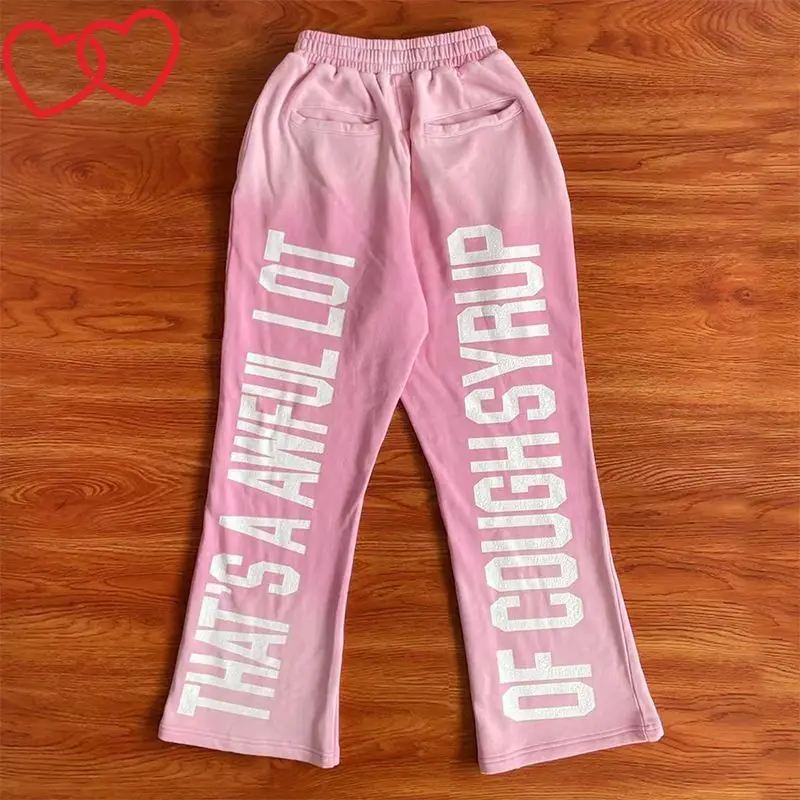 

High Quality That's A Awful Lot of Cough Syrup Print Logo Sweatpants Pockets Men Loose Drawstring Pants Jogger Trousers Men